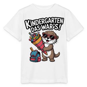 KINDERGARTEN DAS WAR'S! Jetzt Schulkind! - Stanley/Stella Kinder T-Shirt MINI CREATOR  - Weiß - Vorne - Maike (125cm)