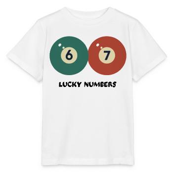 67 Lucky Numbers - Pool Billiards Vintage Design - Stanley/Stella MINI CREATOR Kids’ T-Shirt - white - Front - Maike (125cm)