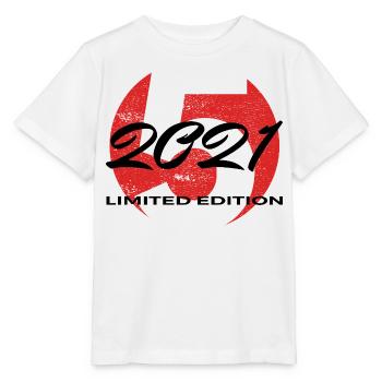 5. Geburtstag 2021 Jungen und Mädchen Geschenk - Stanley/Stella Kinder T-Shirt MINI CREATOR  - Weiß - Vorne - Maike (125cm)