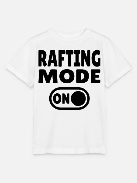 Rafting Mode ON – Wildwasser im Schlauchboot - Stanley/Stella Kinder T-Shirt MINI CREATOR - Weiß