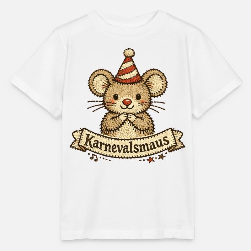 Karnevalsmaus Niedlich Weiberfastnacht Köln - Stanley/Stella Kinder T-Shirt MINI CREATOR  - Weiß
