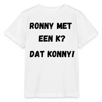 Ronny mit einem K - Stanley/Stella Kinder T-Shirt MINI CREATOR  - Weiß - Vorne - Maike (125cm)