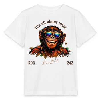 Diogo Bonobo from DRC - Stanley/Stella Kinder T-Shirt MINI CREATOR  - Weiß - Vorne - Maike (125cm)