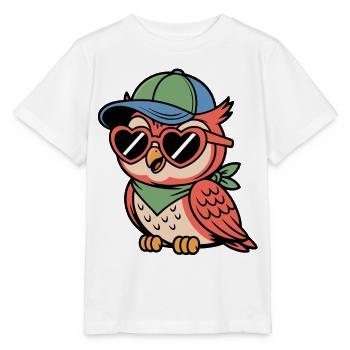 Lunettes de soleil au look rétro - T-shirt bio MINI CREATOR Stanley/Stella Enfant - blanc - Devant - Maike (125cm)