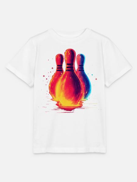 Retro Bowling - Stanley/Stella Kinder T-Shirt MINI CREATOR - Weiß