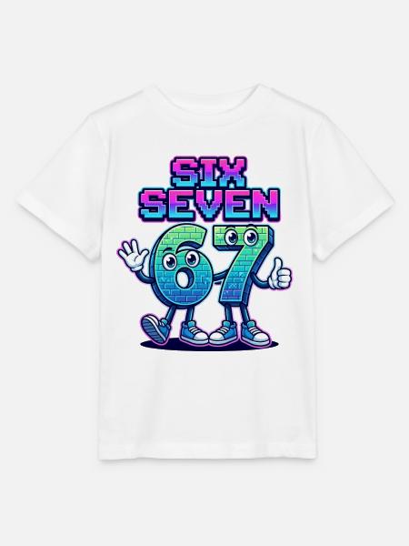 Six Seven 6 7 - Stanley/Stella Kinder T-Shirt MINI CREATOR  - Weiß
