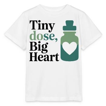 Équipement professionnel pour homéopathie Petite Dose Big Heart - T-shirt bio MINI CREATOR Stanley/Stella Enfant - blanc - Devant - Maike (125cm)