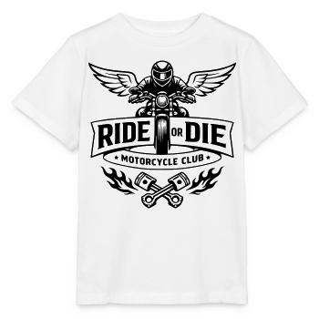 Ride or die - Motorcycle club - T-shirt bio MINI CREATOR Stanley/Stella Enfant - blanc - Devant - Maike (125cm)