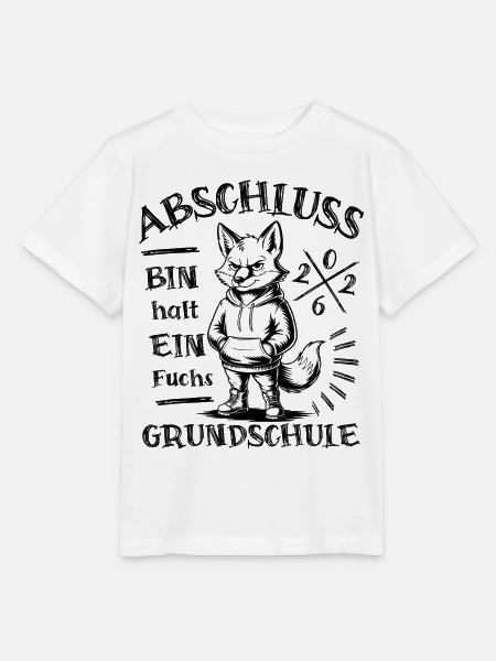 Abschluss 2026 Grundschule - Bin halt ein Fuchs - Stanley/Stella Kinder T-Shirt MINI CREATOR - Weiß