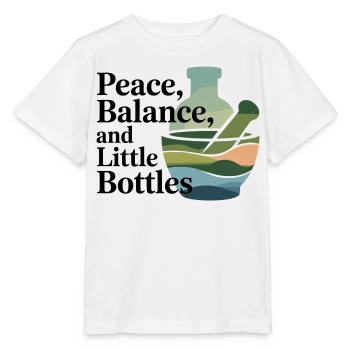 Homeopathie Équilibre de la paix Petite bouteille Profession - T-shirt bio MINI CREATOR Stanley/Stella Enfant - blanc - Devant - Maike (125cm)