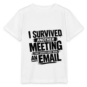 Drôle d’humour au bureau Conception des e-mails - T-shirt bio MINI CREATOR Stanley/Stella Enfant - blanc - Devant - Maike (125cm)