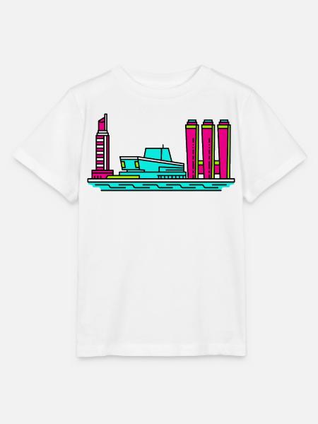 Göteborger Skyline Lippenstiftturm-Kunst - Stanley/Stella Kinder T-Shirt MINI CREATOR  - Weiß