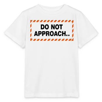Déclaration de distance d’avertissement - T-shirt bio MINI CREATOR Stanley/Stella Enfant - blanc - Devant - Maike (125cm)