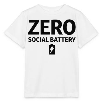 Introverti sans pile sociale - T-shirt bio MINI CREATOR Stanley/Stella Enfant - blanc - Devant - Maike (125cm)