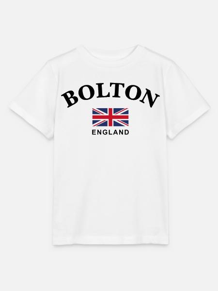 Bolton, England - Stanley/Stella Kinder T-Shirt MINI CREATOR - Weiß