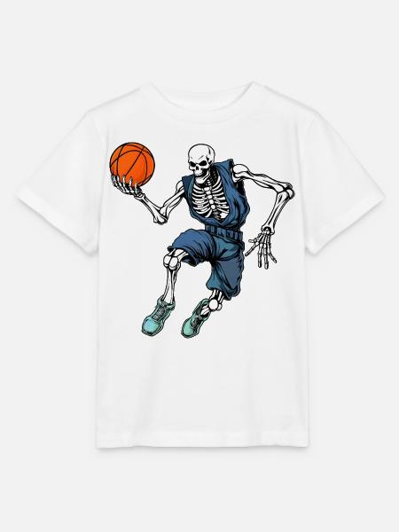 Skelette Basketball / Hooper - Stanley/Stella Kinder T-Shirt MINI CREATOR  - Weiß