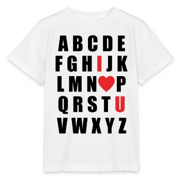 Valentine's Day Design – Romantic Gift Love - Stanley/Stella MINI CREATOR Kids’ T-Shirt - white - Front - Maike (125cm)