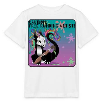 Attention : Artiste freelance running - T-shirt bio MINI CREATOR Stanley/Stella Enfant - blanc - Devant - Maike (125cm)