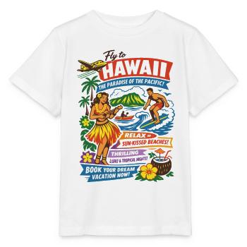 Hawaii Traumreise 50er Jahre Poster - Stanley/Stella Kinder T-Shirt MINI CREATOR  - Weiß - Vorne - Maike (125cm)