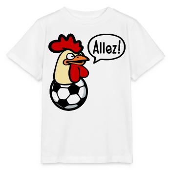 Hens Chickens Football - Stanley/Stella Kinder T-Shirt MINI CREATOR  - Weiß - Vorne - Maike (125cm)