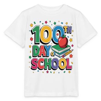 100th Day of School Celebration - Stanley/Stella Kinder T-Shirt MINI CREATOR  - Weiß - Vorne - Maike (125cm)