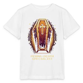 Perma-Death Pro | Undertaker sarcasm - Stanley/Stella MINI CREATOR Kids’ T-Shirt - white - Front - Maike (125cm)