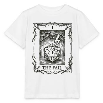 Vrai malchance Dés, Tarot Stylo et Papier - T-shirt bio MINI CREATOR Stanley/Stella Enfant - blanc - Devant - Maike (125cm)