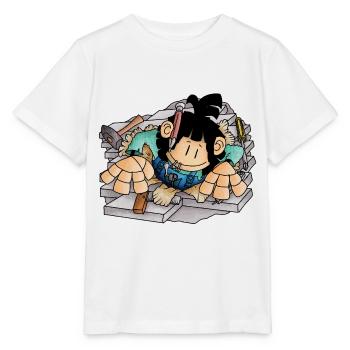 Scott - das widerspenstige Loch / - Stanley/Stella Kinder T-Shirt MINI CREATOR  - Weiß - Vorne - Maike (125cm)