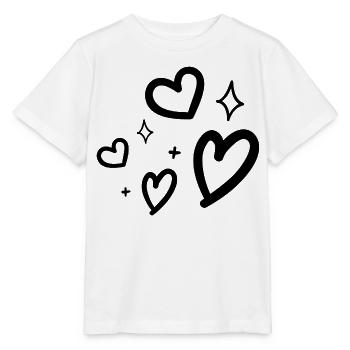 hearts - T-shirt bio MINI CREATOR Stanley/Stella Enfant - blanc - Devant - Maike (125cm)