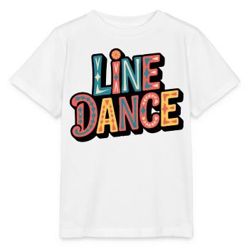 Line Dance Lettering: Color Explosion - Stanley/Stella MINI CREATOR Kids’ T-Shirt - white - Front - Maike (125cm)