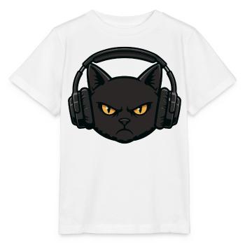 Headset Alpha Chat Musique Casque - T-shirt bio MINI CREATOR Stanley/Stella Enfant - blanc - Devant - Maike (125cm)