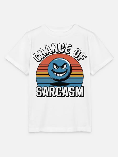Chance of Sarcasm - Retro Grinsen - Stanley/Stella Kinder T-Shirt MINI CREATOR - Weiß
