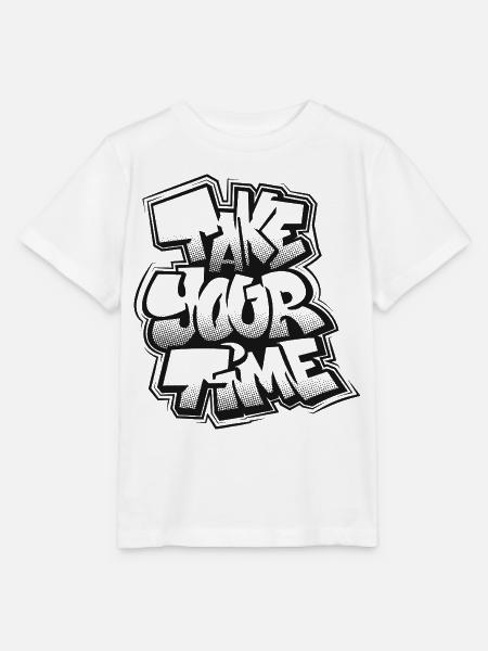 Lass dir Zeit, Graffiti. - Stanley/Stella Kinder T-Shirt MINI CREATOR - Weiß
