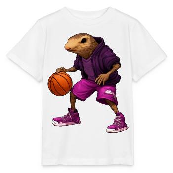 Basket-taupes - T-shirt bio MINI CREATOR Stanley/Stella Enfant - blanc - Devant - Maike (125cm)