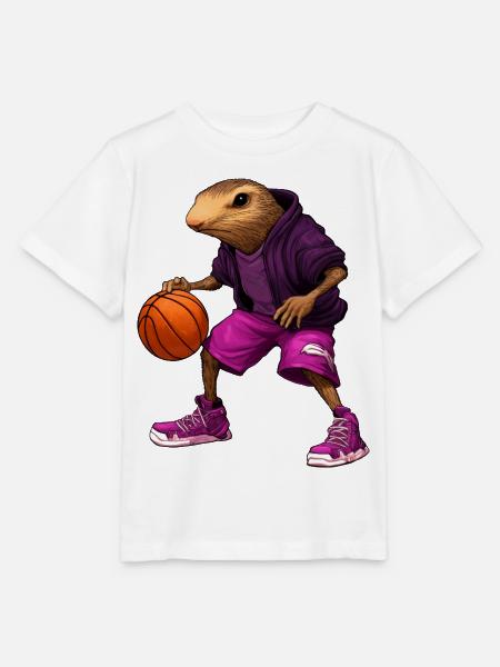 Basketball Maulwürfe - Stanley/Stella Kinder T-Shirt MINI CREATOR  - Weiß