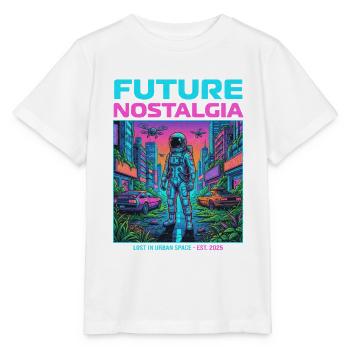 Nostalgia for the future of the space city - Stanley/Stella MINI CREATOR Kids’ T-Shirt - white - Front - Maike (125cm)