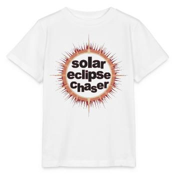 Chasseur d’éclipses solaires - T-shirt bio MINI CREATOR Stanley/Stella Enfant - blanc - Devant - Maike (125cm)