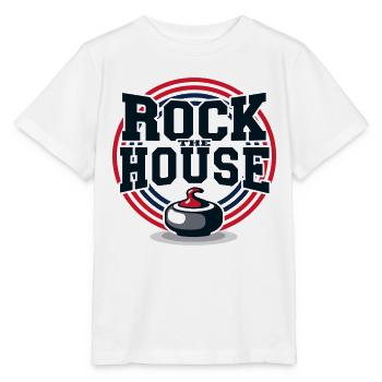 Curling Rock the House Eissport Team Spirit - Stanley/Stella Kinder T-Shirt MINI CREATOR  - Weiß - Vorne - Maike (125cm)