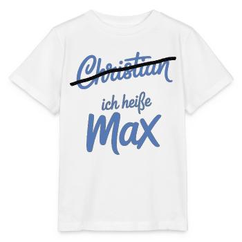 Christian Max Combo - T-shirt bio MINI CREATOR Stanley/Stella Enfant - blanc - Devant - Maike (125cm)