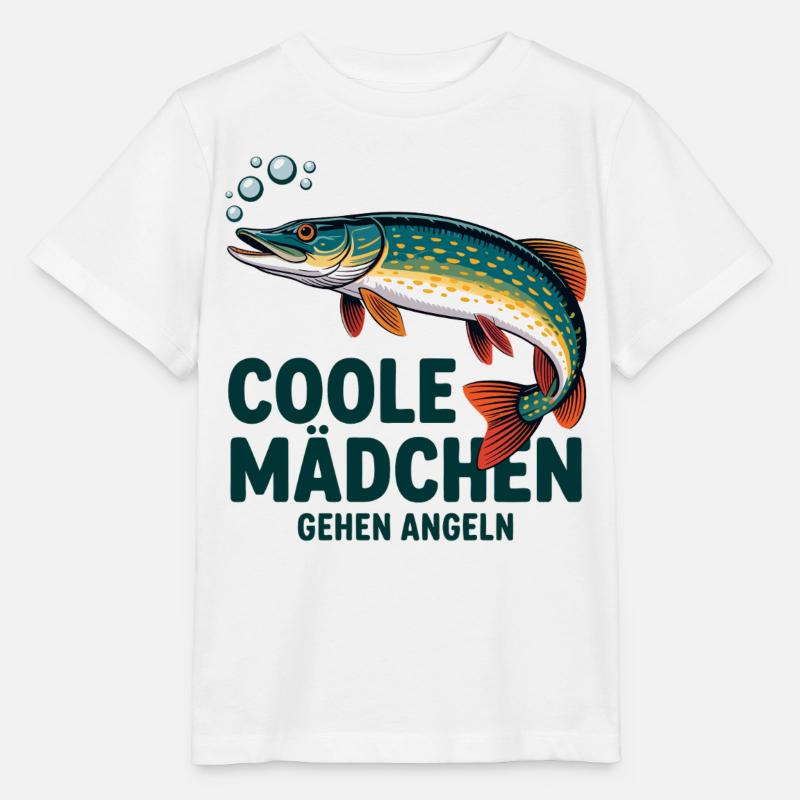 Coole Mädchen Angeln - Stanley/Stella Kinder T-Shirt MINI CREATOR  - Weiß