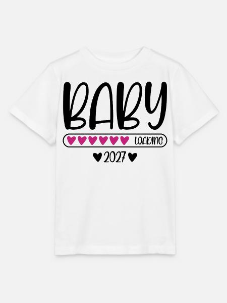 Baby 2027 loading - Stanley/Stella Kinder T-Shirt MINI CREATOR - Weiß