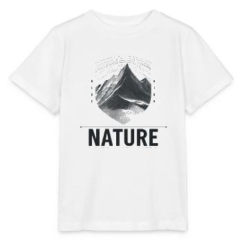 Berglandschaft Shield Nature - Stanley/Stella Kinder T-Shirt MINI CREATOR  - Weiß - Vorne - Maike (125cm)