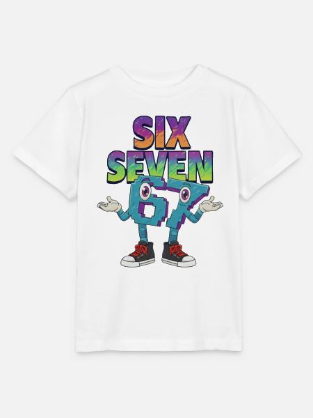 Six Seven 67 Meme – Brainrot Retro Style - Stanley/Stella Kinder T-Shirt MINI CREATOR - Weiß