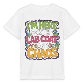 Étudiant en pharmacie, je suis là pour la pharmacie - T-shirt bio MINI CREATOR Stanley/Stella Enfant - blanc - Devant - Maike (125cm)