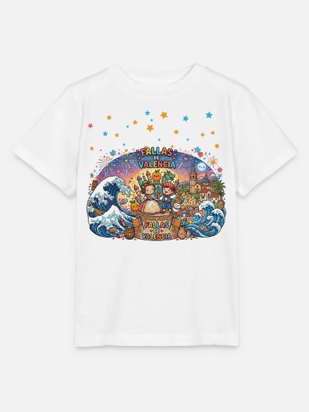 Fallas De Valencia Party Mascleta - Stanley/Stella Kinder T-Shirt MINI CREATOR - Weiß