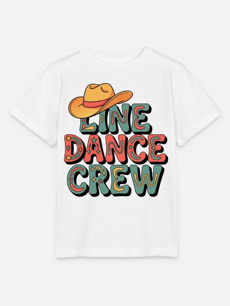 Line Dance Crew Retro - Stanley/Stella Kinder T-Shirt MINI CREATOR - Weiß