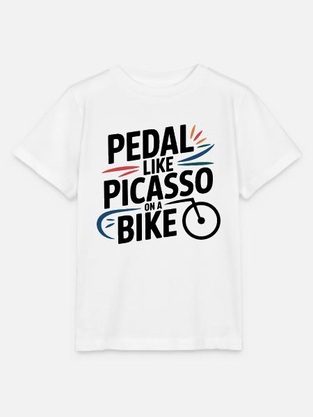 Künstlerischer Radfahrradprofi - Stanley/Stella Kinder T-Shirt MINI CREATOR - Weiß