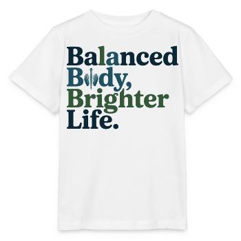 Osteopath Balanced Body Brighter Life Professional - Stanley/Stella Kinder T-Shirt MINI CREATOR  - Weiß - Vorne - Maike (125cm)