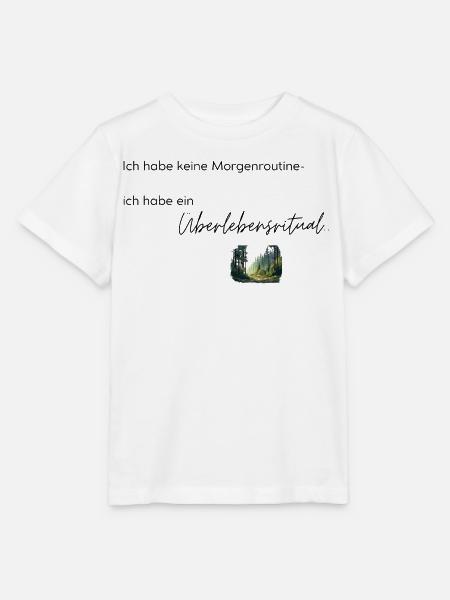 LIEBEVOLL Morgenroutine Wald - Stanley/Stella Kinder T-Shirt MINI CREATOR - Weiß