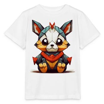 Charme Géométrique Renard - T-shirt bio MINI CREATOR Stanley/Stella Enfant - blanc - Devant - Maike (125cm)